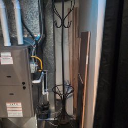 Brown Metal Coat Rack Hanger