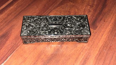 Vintage Godinger Ornate Silver Plated Jewelry Box
