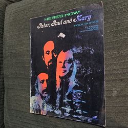 Here's How! Peter, Paul & Mary folk guitar book