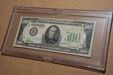 1934a New York $500 Federal Reserve Note