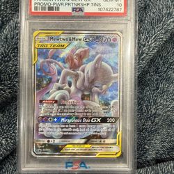 Mewtwo And Mew Promo PSA 10 