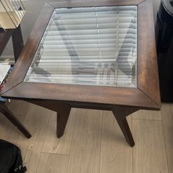 End Table With Glass Top
