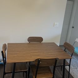 Dining Table With 4 Chairs
