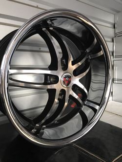 Brand new 20" staggered mercelli wheels