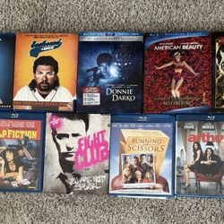 Blu Ray Movies-$4 Each