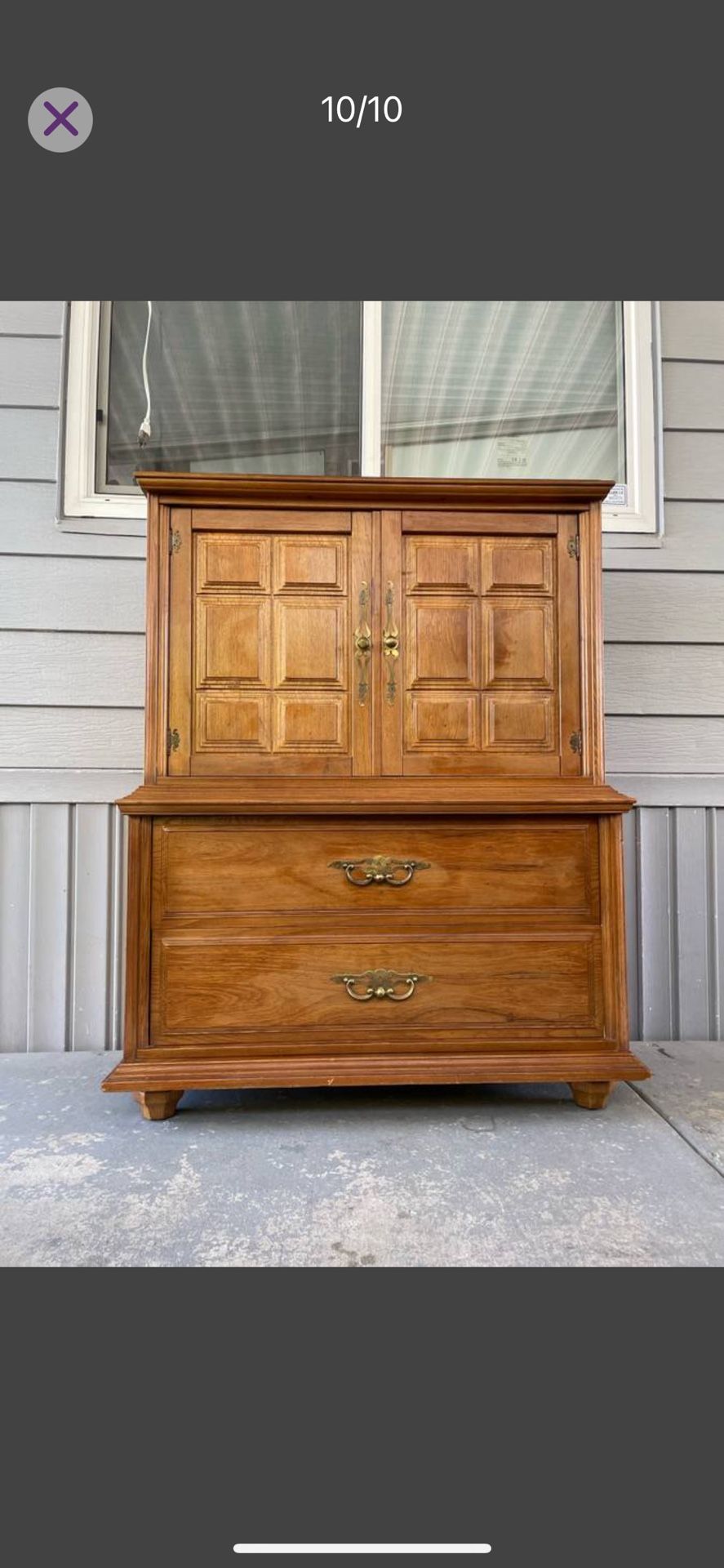 Real Solid Wood Dresser