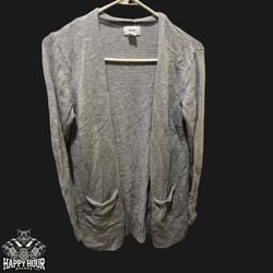 Old Navy Light Grey Cardigan Women’s Medium Pre Owned Lightweight