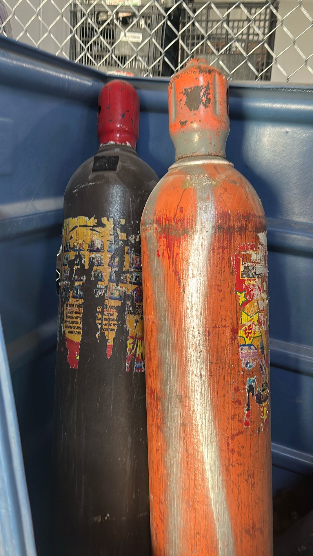 3 Lg Helium Tanks, And 1 Medium $35