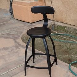 Black Metal Bar Stool Counter Height
