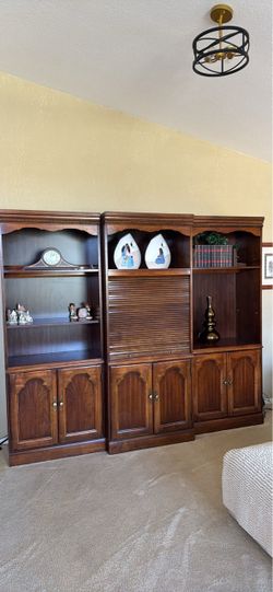 Vintage 3 pc Bookshelves Wall Unit