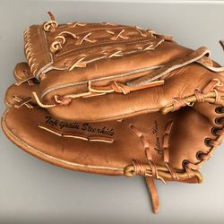 Vintage Leather Baseball Glove Mitten