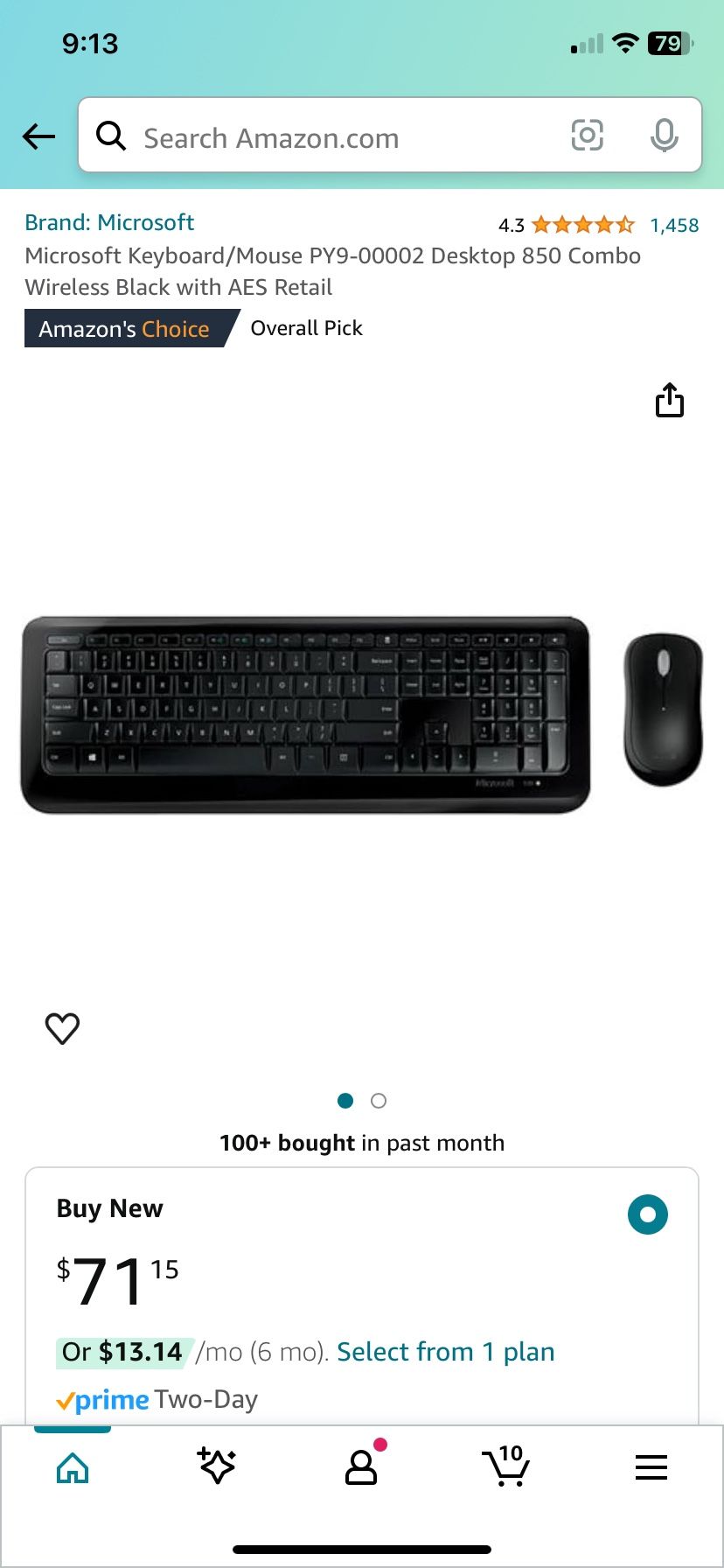 Wireless Desktop Keyboard And Mouse