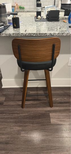 2 Mid-Century Modern Counter Height Bar Stool
