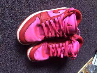 Nike Jordan Sneakers Red And Pink