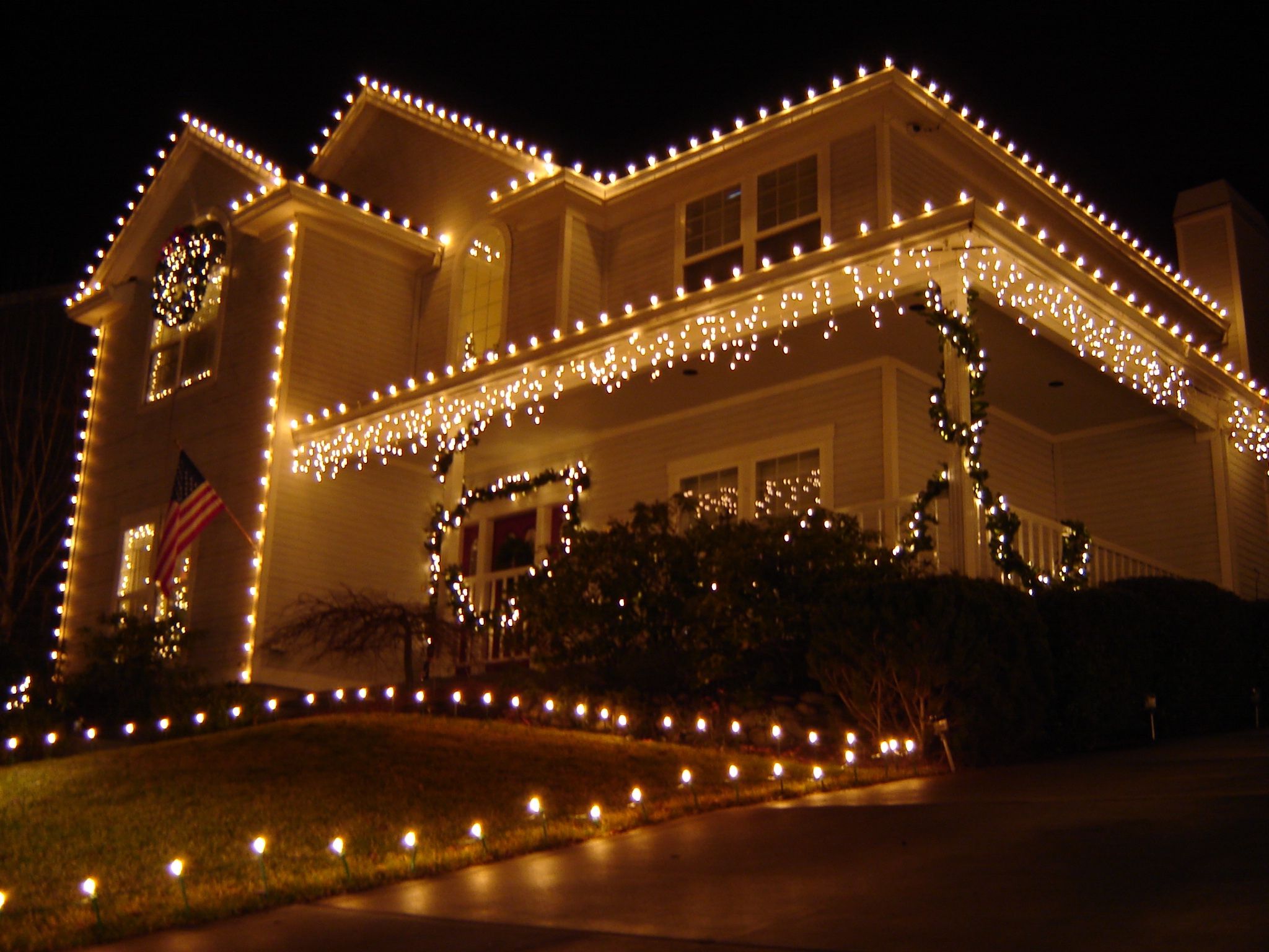 Christmas lights installation✅
