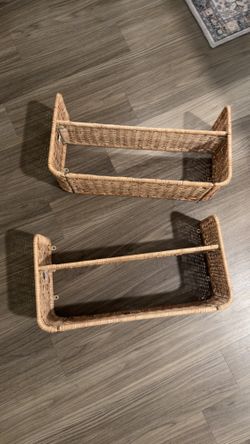 Rattan Shelves - Set of 2
