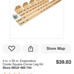 3 in. x 30 in. Evaporative Cooler Square-Corner Leg Kit