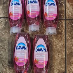 Brand New Bottles of Dawn EZ-Squeeze Dishwashing Soap Pomegranate And Rose Water 24.3 fl oz
