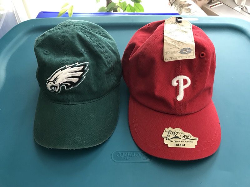 Infant Size Philadelphia Eagles and Phillies Hat Cap