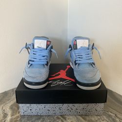 Nike Air Jordan 4 Retro University Blue GS Size 4.5Y