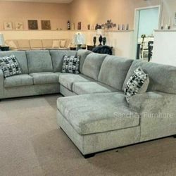 3 PIECES LARGE U SHAPE SECTIONAL COUCH SAME DAY DELIVERY