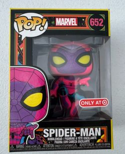 Funko Pop! Marvel - Spider-Man #652 - Blacklight Target Exclusive w/ Protector