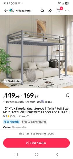 Fullsize loft bed