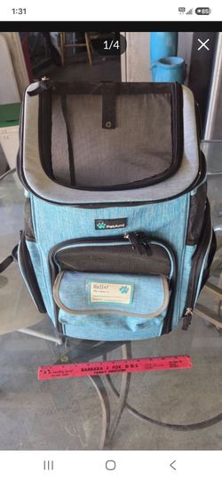 Backpack, pet carrier.