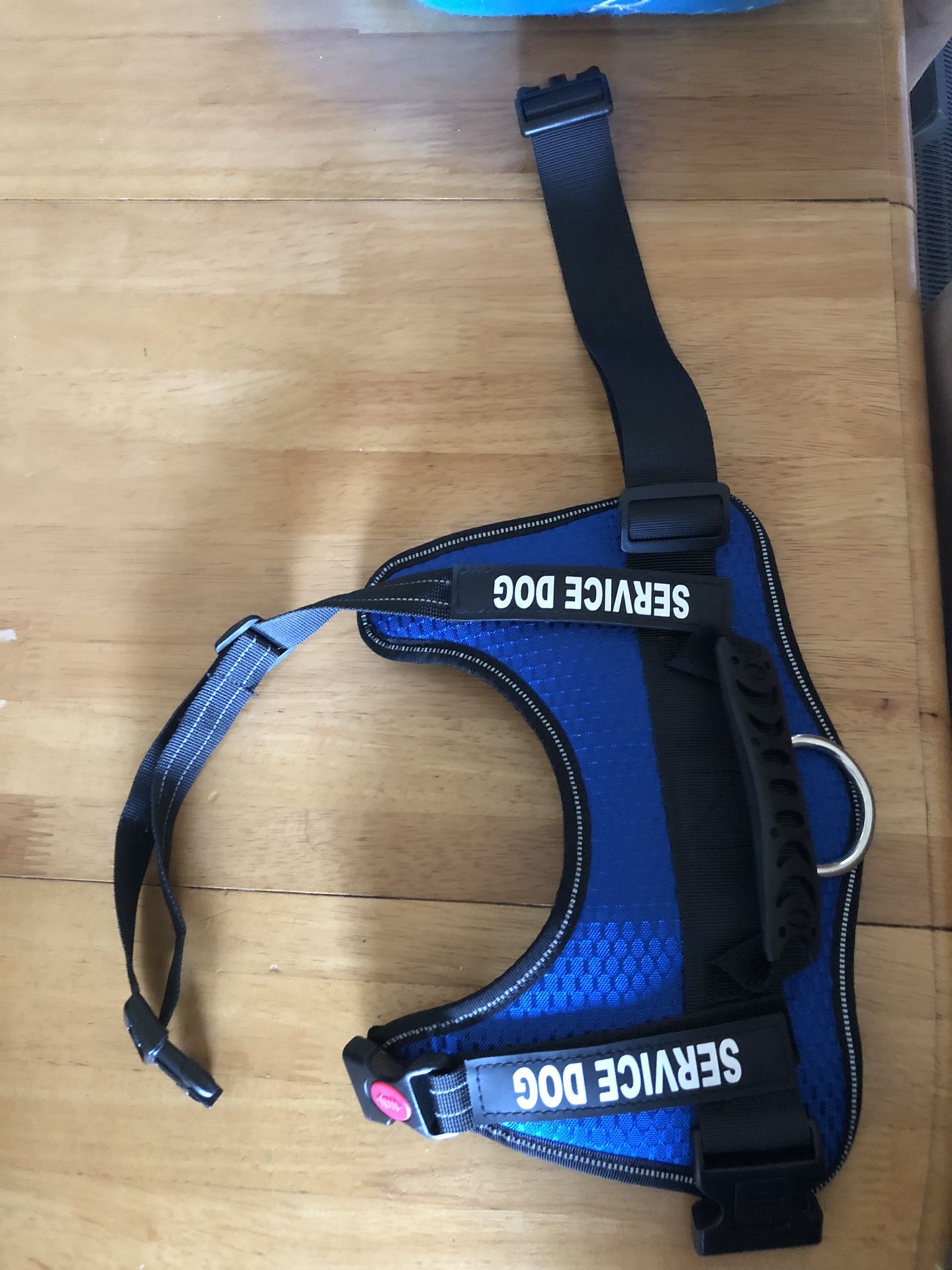 Blue dog harness medium /for service dog $10.dls