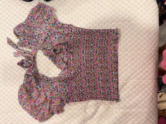 Floral Print top size L