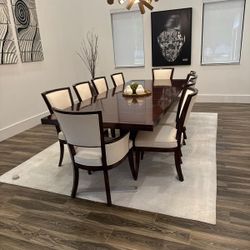 Dining table with 10 Chairs