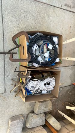 Electrical Stuff ~ Misc ~ Coex Cable ~ “C” Clamps (60+ Yrs Old) “LOT” $45