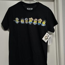 Brand New BTS x Despicable Me 4 Minions Tshirt. Size Small