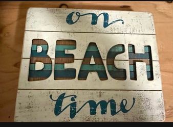 Beach decor brand new ! 8”x9”