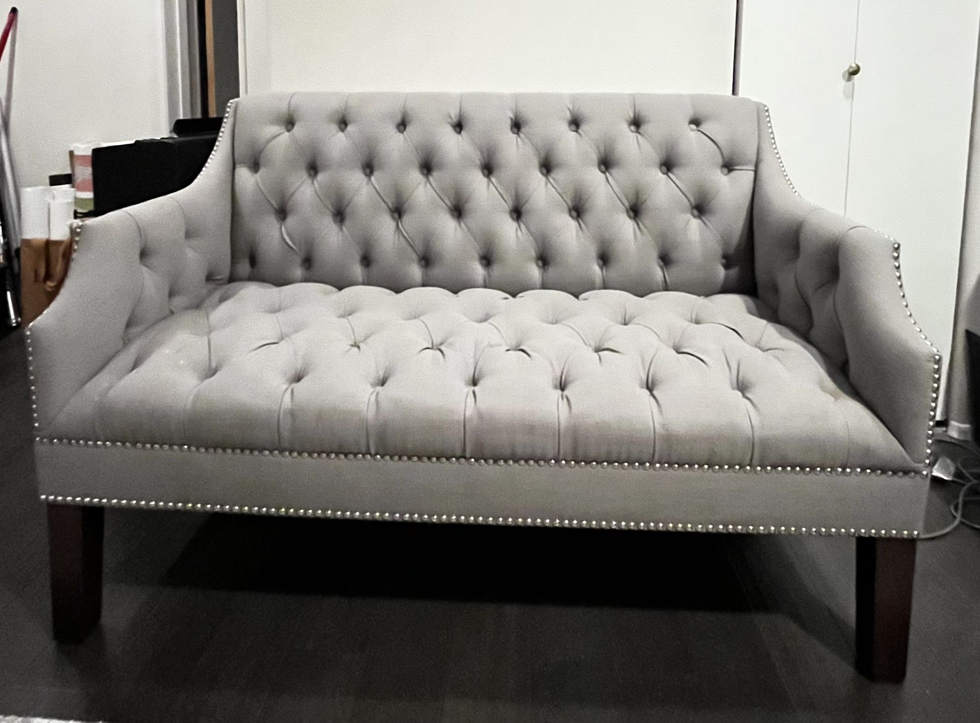 Gray Entryway Sofa