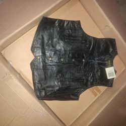 23 Leather Vest 5xxlarge  10 Large 8 Medium