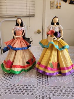 Muñecas de hojas de Elote