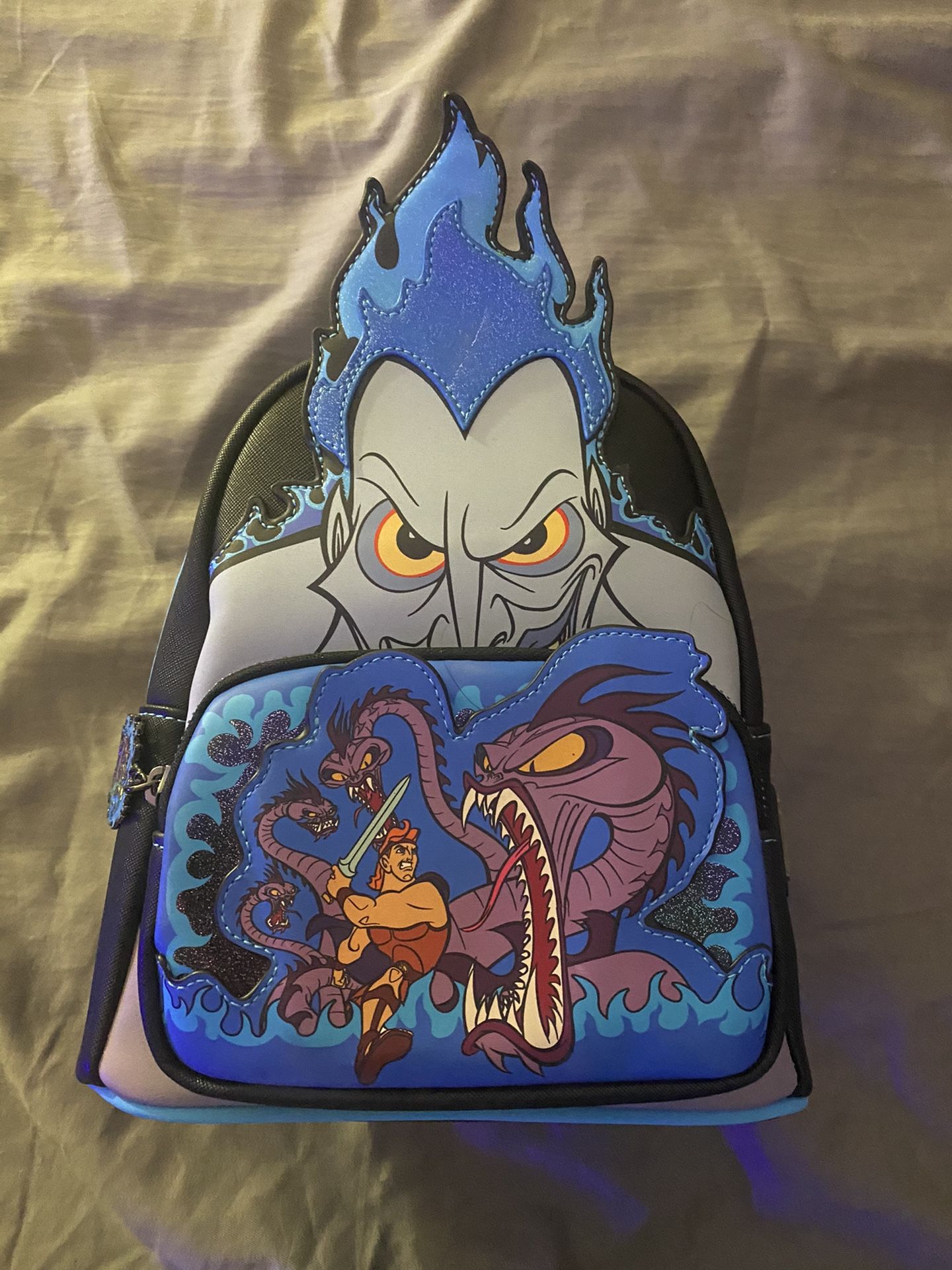 Disney Villains Hercules Hades Loungefly Mini Backpack NWT.  