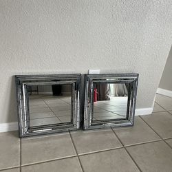 Set Of Two Decorative Mirrors 