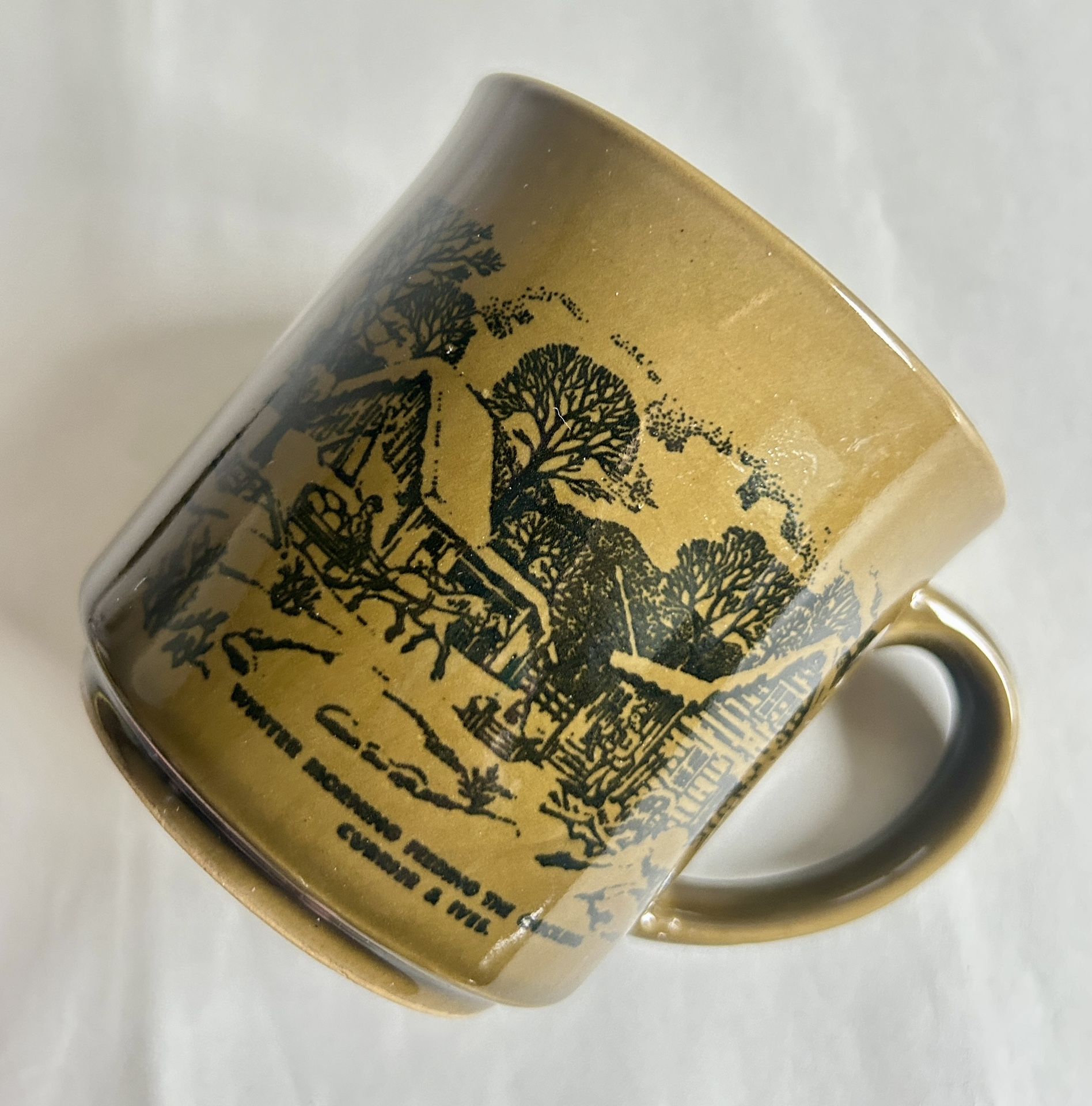 Vintage 10-oz Currier & Ives Winter Morning Mug