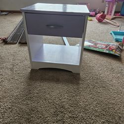 Twin Bed Frame And Matching Night Stand