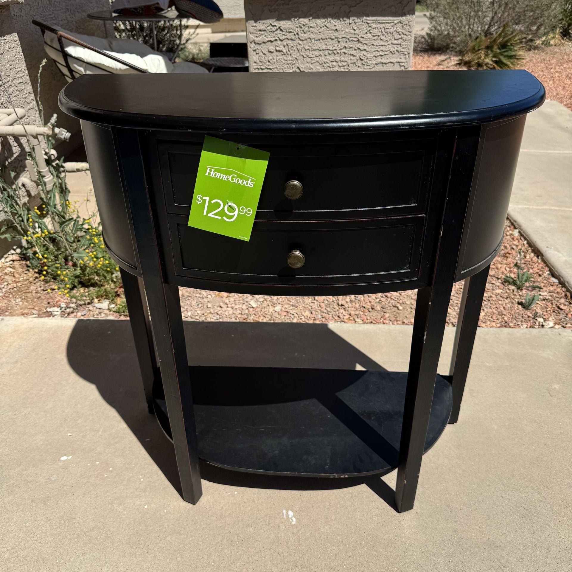 Black Entryway Table With Drawer