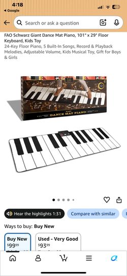 Schwarz 24 Key Musical PLAY MAT! Self Amplified With Presets! Only $45/firm