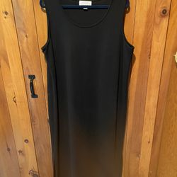 Women’s Casual Corner black tank dress stretch 1X