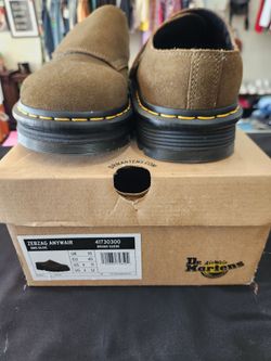 Dr. Martens Zebzag Anywair Loafers DMS Olive Suede
