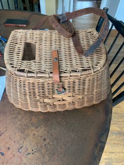 Antique wicker creel