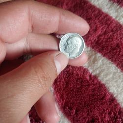 Moneda De Plata 10 Centavos1953 D