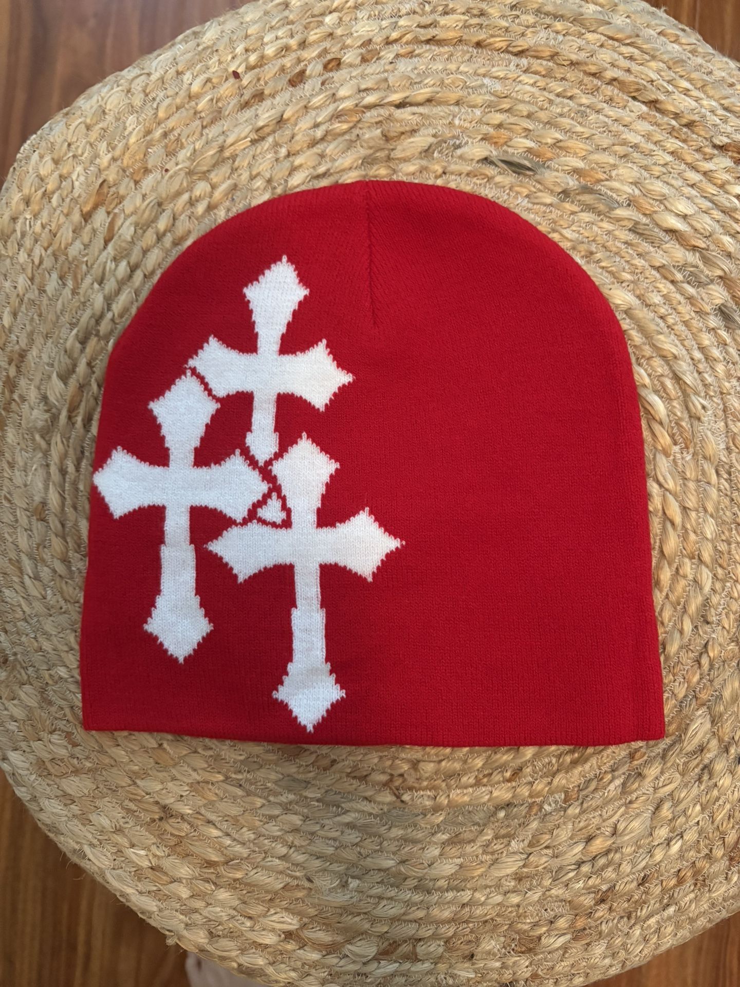 Red Cross Y2k Beanie