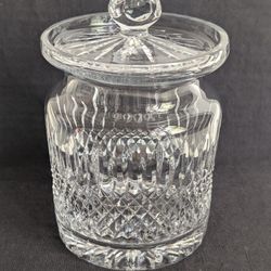 Rogaska Cut Crystal Lidded Biscuit Barrel Candy Cookie Jar Canister 6.6" Tall