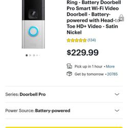 The Newest Ring Doorbell Pro